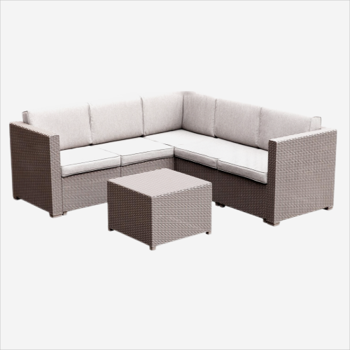 Garden plastic rattan sofa set 6 pieces sectional sofa living room furniture/outdoor furniture simgle sofa outdoor