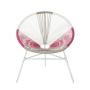 PE Rattan/Wicker Hand weave Acapulco Chair Outdoor, All-Weather Patio Egg Chair,Colorful Acapulco Accent Chair