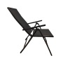 Outdoor Garden Metal folding stackable armchair outdoor folding reclining 7 position adjustable backchair aluminum chair