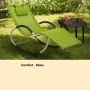 Yoho Outdoor Garden Chair Metal Steel C Type Lightweight Rocker Relax Sun Loungers