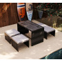 Multi-functional Sectional Sofa Sets Garden Sofa Outdoor Furniture Wicker Sofa Set