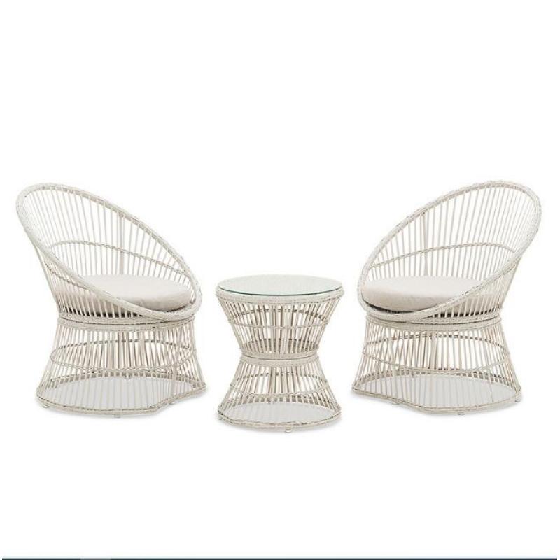 Yoho garden  rattan table and chair set outdoor bistro set  rattan patio sofa set