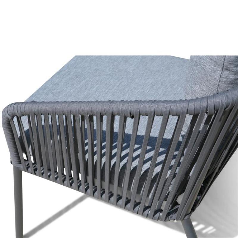 Outdoor garden wicker  furniture wicker  corner sectional  K/D sofa with cushion