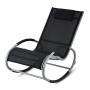 Outdoor Textline rocker chair with aluminum Customized swivel rocker chair for adult