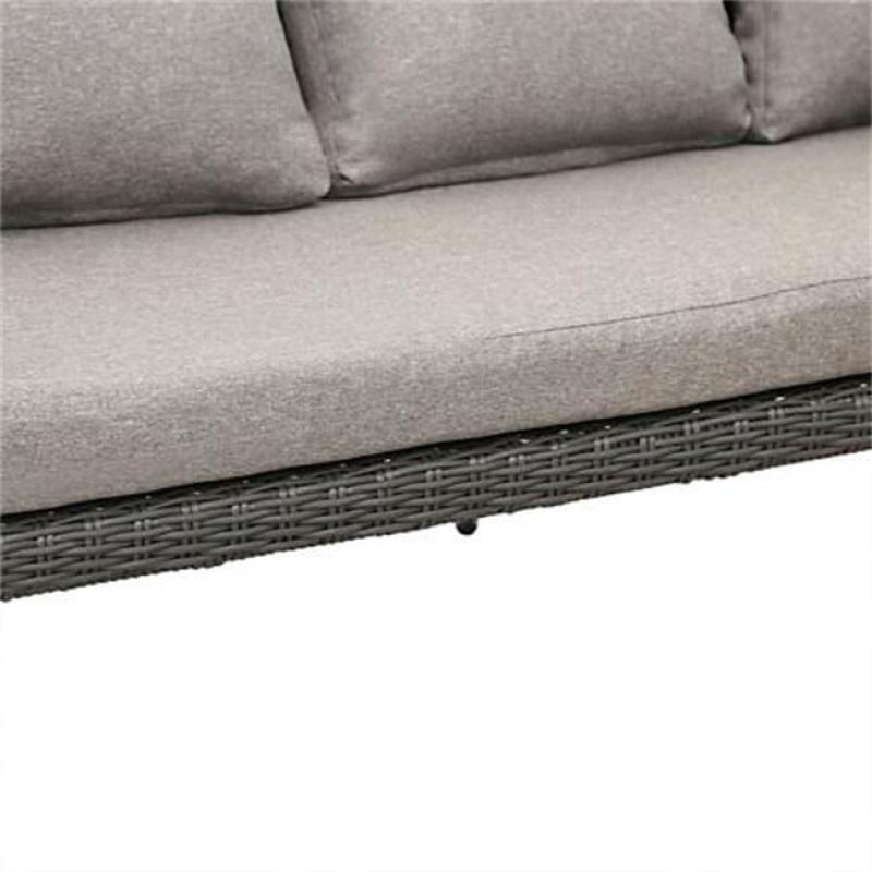 Hot selling garden sofa  wicker outdoor sofa set furniture  aluminium frame 4 pc sofa set
