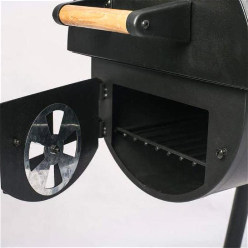 Trolley  BBQ grills wood fuel steel charcoal smoker