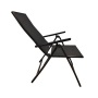 Metal folding armchair outdoor folding reclining 7 position adjustable backchair aluminum patio chair