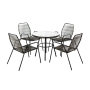 5pcs Simple modern dining table and chairs set cheap patio furniture dining set