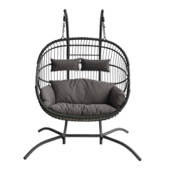 Leisure Chair Single Double Egg Hanging Chair with Stand Garden Balcony Patio villa Backyard for adults/children Luxury modern