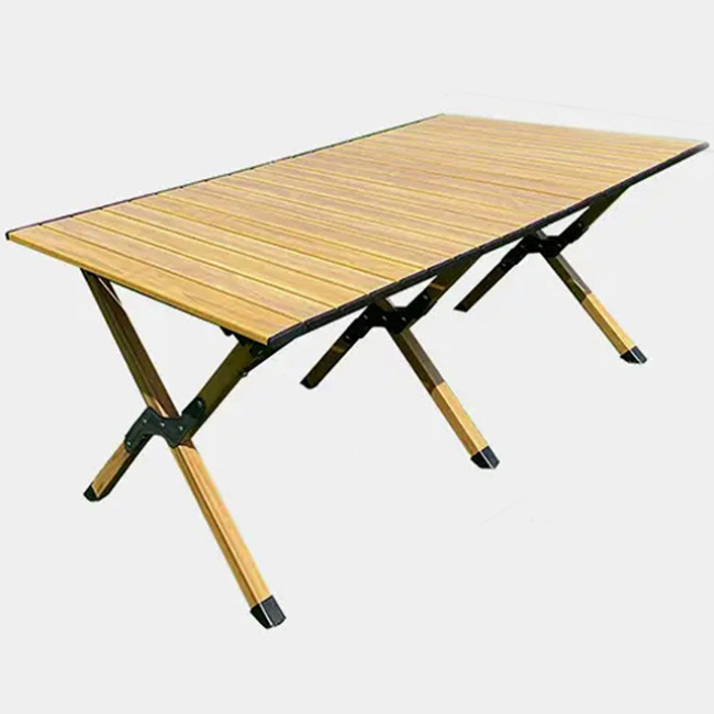 Wood Grain Outdoor Picnic Table Camping Table Portable Folding Easy Folding Portable Tables