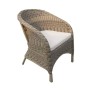 Outdoor patio garden rattan swivel adjustable chair