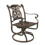 YOHO Luxury Cast Aluminum Garden Furniture Patio Loveseat /Swivel Chair Outdoor Furniture 5 years Lifespan KD Patio sofa set