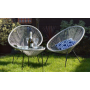 Outdoor Garden Leisure Steel frame Rattan bistro Acapulco Chair Egg Shaped Wicker nest Chair