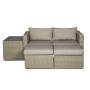 Wholesale outdoor rattan soft patio lazy rattan sectional sofa furniture set bed Outdoor multifunctional sofa set
