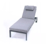 Modern Aluminium  outdoor lounger chair chaise spain garden lounger Patio Hotel Beach Furniture Pool Lounger