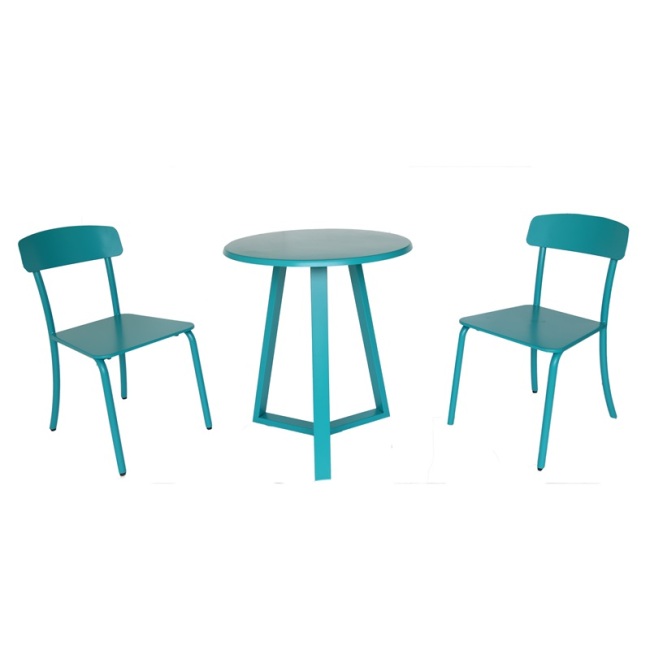 YOHO New Arrival Outdoor Garden Plastic Bistro set Balcony coffee table dining set Bistro chairs for restaurant/events/weddings