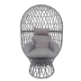 High Quality Single Seat Hanging Egg Chair Wicker Patio Swing Chair With Metal Stand