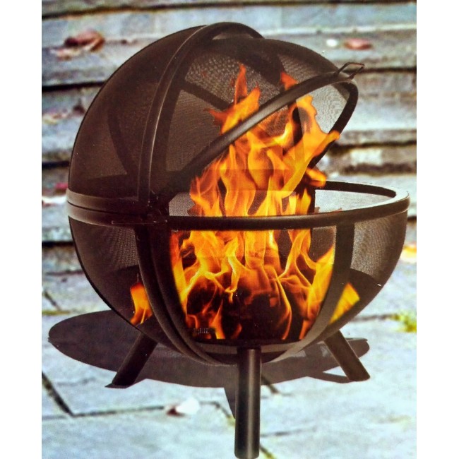 Outdoor Round Wood Burning Steel Fire Pit