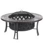 YOHO portable and foldable stainless steel grill and fire pit