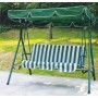 Canopy  garden Swing Chair With Cushion steel frame3 Seater Outdoor Swing