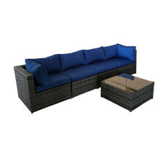 All weather luxury flat wicker rattan outdoor furniture, rattan furniture, garden sofa set