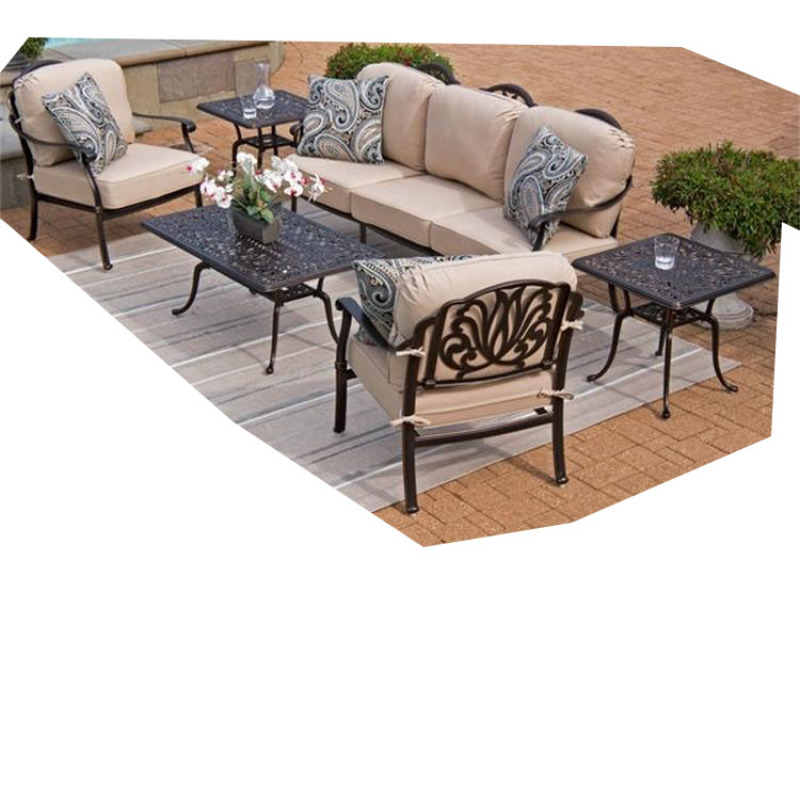Noble house outdoor furniture  cast aluminum outdoor bronze dining set