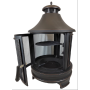Outdoor Garden Warming Wood Burner 45cm Outdoor Steel Chimenea Backyard Patio wood burning stove