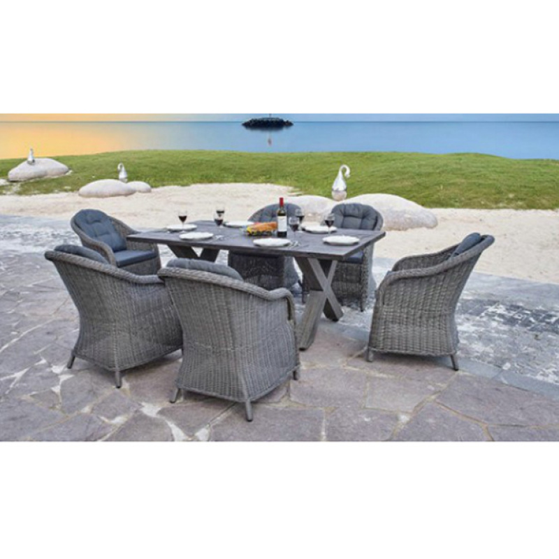 Luxury furniture sectional sofa set outdoor rattan corner sofa furniture with height adjustable table