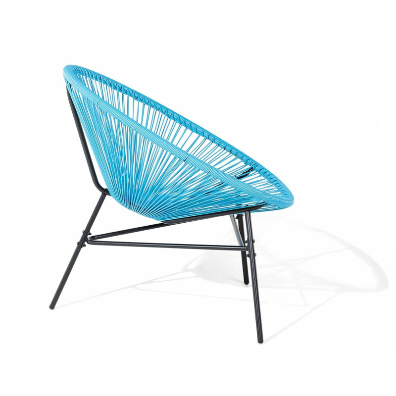 PE Rattan/Wicker Hand weave Acapulco Chair Outdoor, All-Weather Patio Egg Chair,Colorful Acapulco Accent Chair