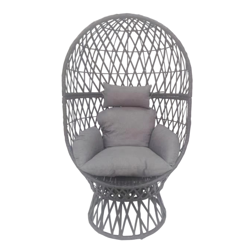 Wholesale Custom Leisure Egg Chair Swing With Seat Cushion Single Swing Wicker