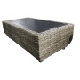 Outdoor Garden Patio 4PCS Rattan Aluminum Furniture Communication Sofas