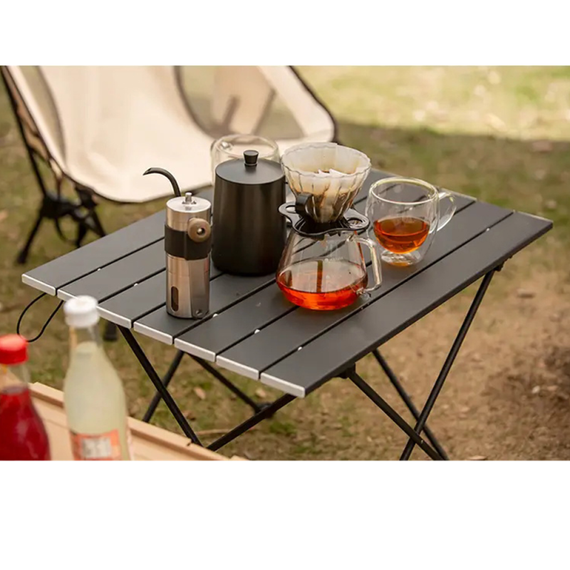 Aluminum folding camping picnic beach portable table outdoor Folding Aluminum Alloy Camping Table For Travel