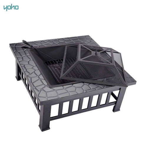Multi-Function outdoor steel fireplace treasures fire pit