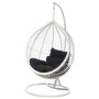 Outdoor Patio Hanging Swing Egg Char With Stand Rattan Egg Chair
