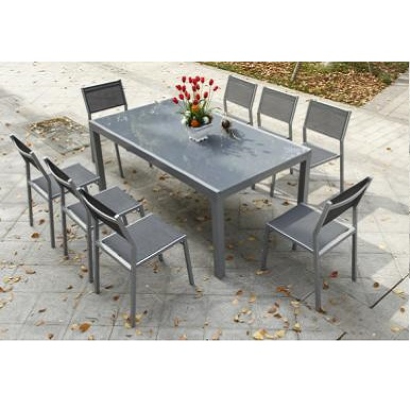 Outdoor furniture butterfly table folding chair footrest armchair  11pcs Alum Dining set