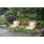 3 Pieces All Weather Rattan Wicker Bistro Set Coffee Table Chairs Bistro Set for backyard