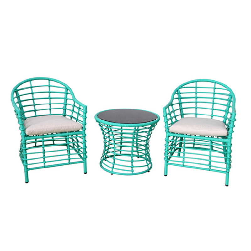 Patio Furniture 3PCS Rattan Wicker Garden Bistro Chair Set Outdoor Patio Balcony Furniture
