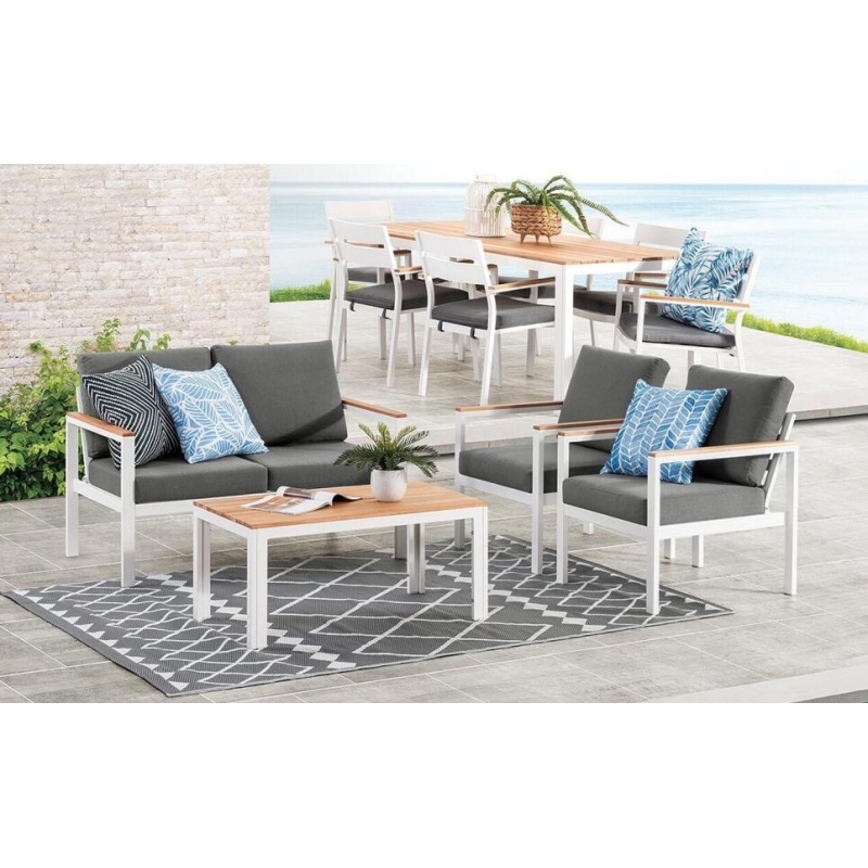 Outdoor Metal Furniture Sofa Sets Multi-function Aluminum Patio Conversation Sets