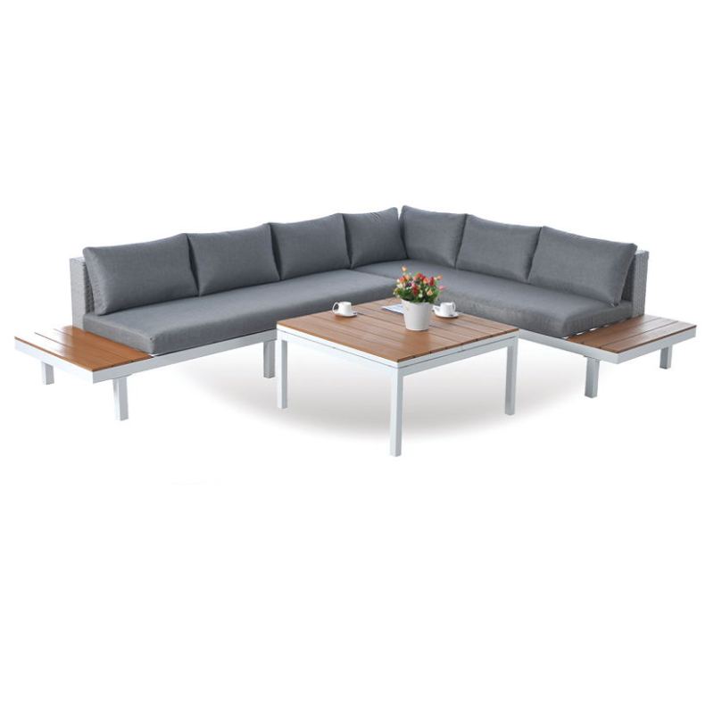 New design modern garden sets for patio sofa patio furniture powder coating aluminum sofa