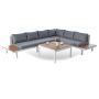 New design modern garden sets for patio sofa patio furniture powder coating aluminum sofa