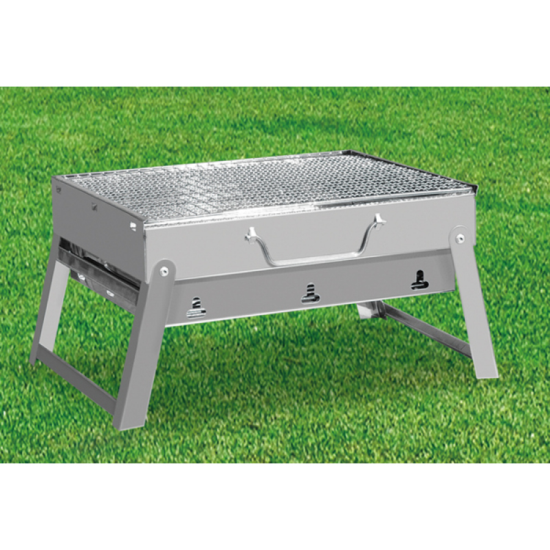 Cooking Picnic Camping  Bbq Stainless Steel Bbq Grill Portable Charcoal Barbecue Grill