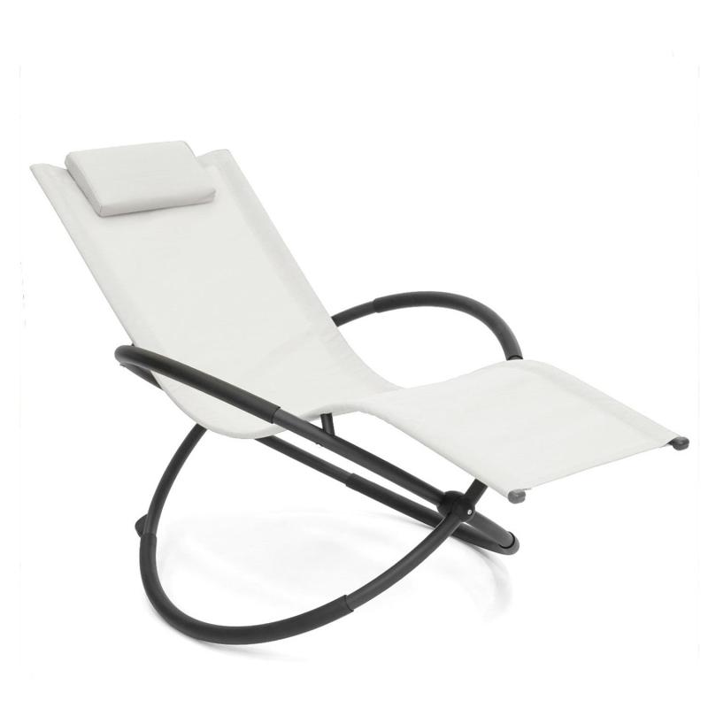 Leisure Ways Aluminum Rocking Chair Recliner Outdoor Chair Garden Furniture Outdoor Glider Chair