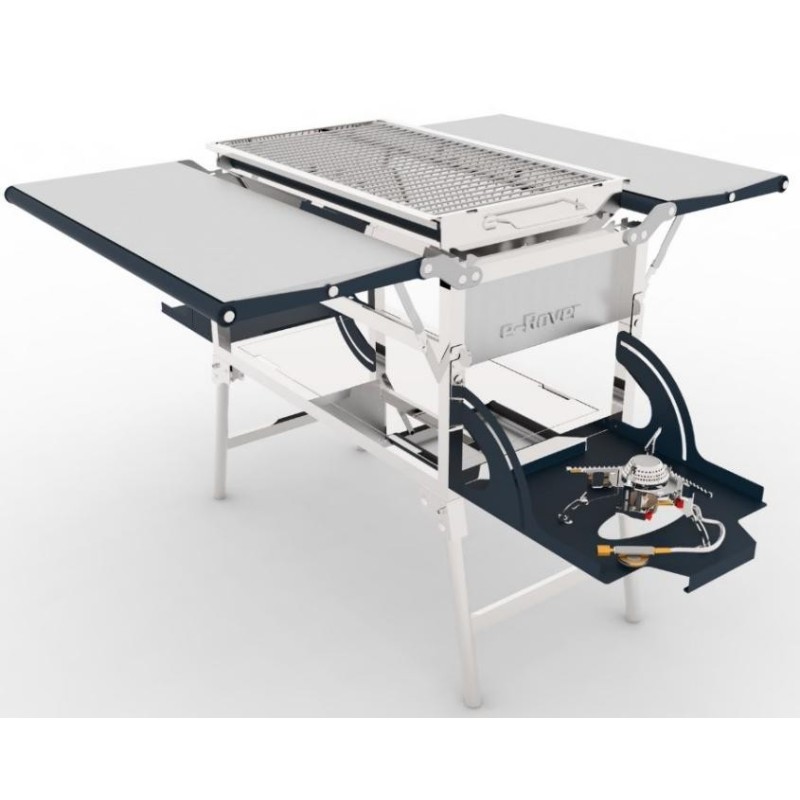 outdoor aluminum portable kitchen camping picnic charcoal BBQ barbecue grill set