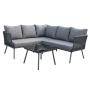 Garden sofa set aluminum 3pcs European rope sofa set L-shaped Simple Outdoor Furniture