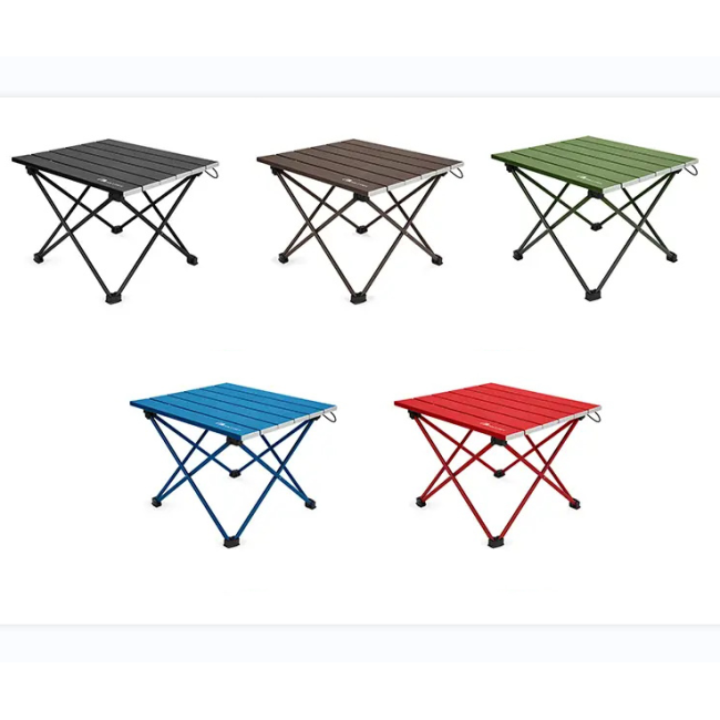 Outdoor Small Portable Foldable Aluminum Camping Fishing Table Picnic Table