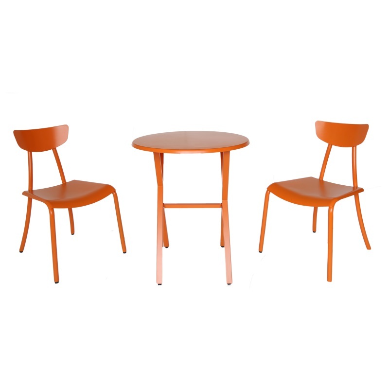 Yoho Wholesale Outdoor Bar Table Iron Mental 3 PCS Garden Bistro Set
