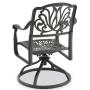 Outdoor Garden Patio All-Weather Hot Sale Beautiful Cast Aluminium Furniture swivel dining chair high back