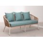 New Product 4 Pieces Outdoor Patio Metal Sofa Sectional Furniture Set with Cushion