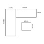 Outdoor Aluminum  sofa set aluminium frame  3 pcs KD sofa set