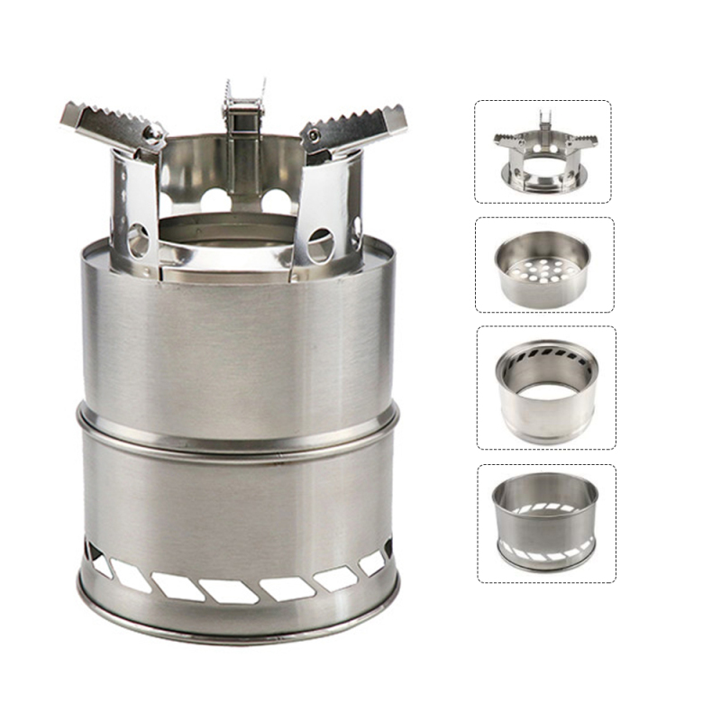 Wood Burning Stove Portable Camping Stove For Outdoor Use Backpacking Camp Stove